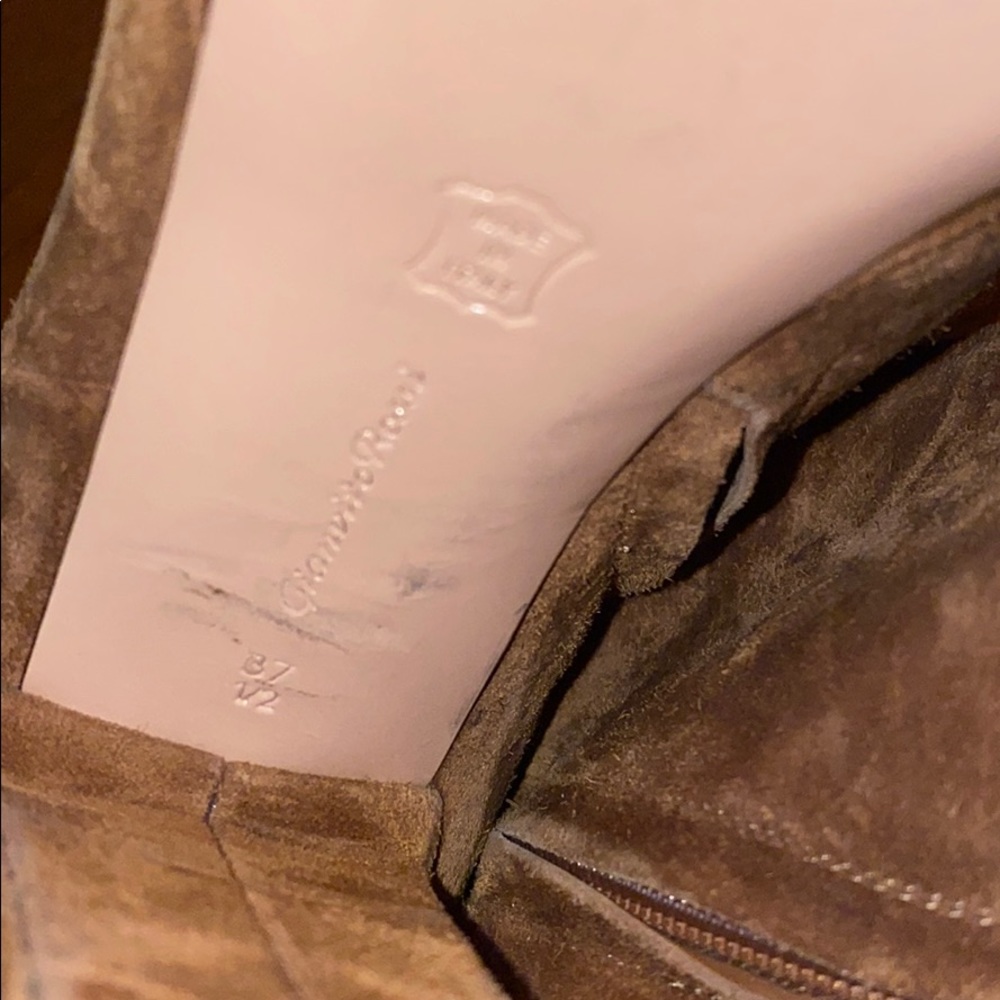 Gianvito Rossi Temple Brown Suede Platform Boots - Picture 6 of 11
